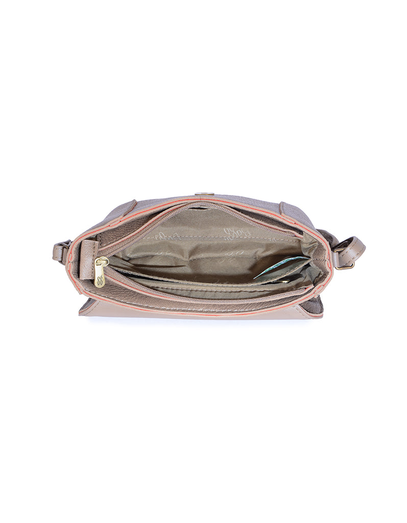 Matter Beige Medium Satchel Sling Bag