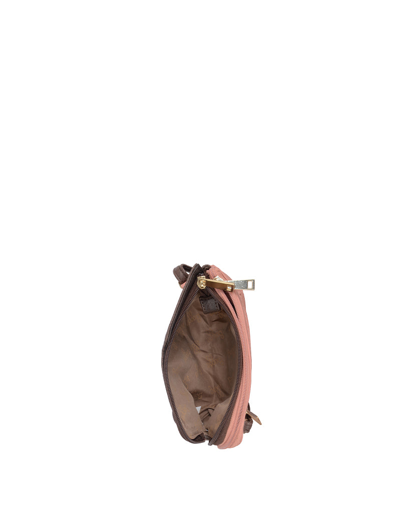 Micy Brown Large Satchel Sling Bag