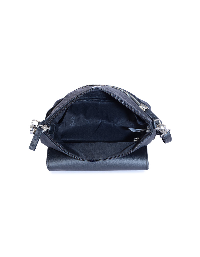 Minimo Black Oversize Backpack Sling Bag