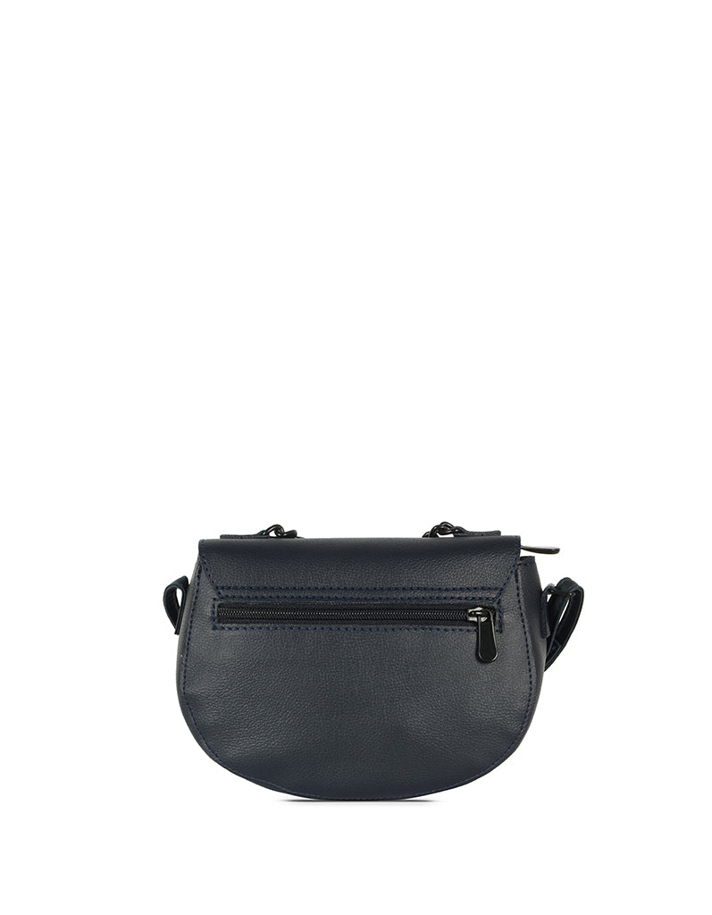 Mirabel Blue Large Saddle Sling Bag