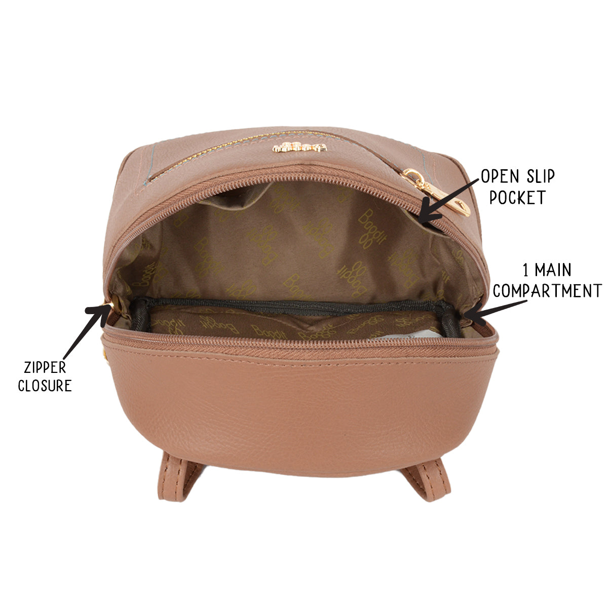 Oshu Brown XS Backpack Sling Bags