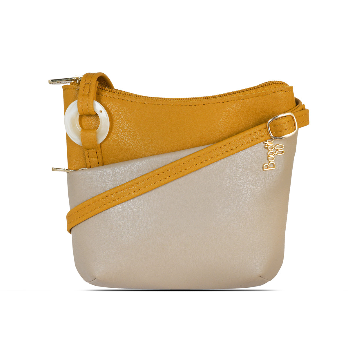 Overlay Yellow Large Hobo Sling Bag