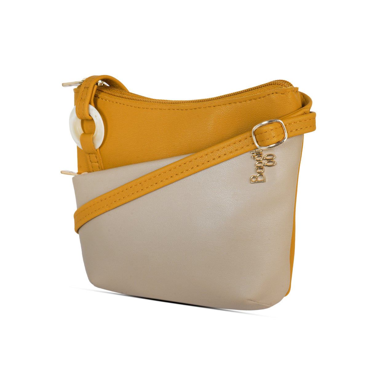 Overlay Yellow Large Hobo Sling Bag