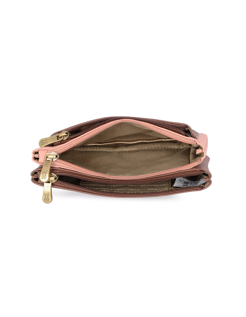 Rangle Brown Large Baguette Sling Bag