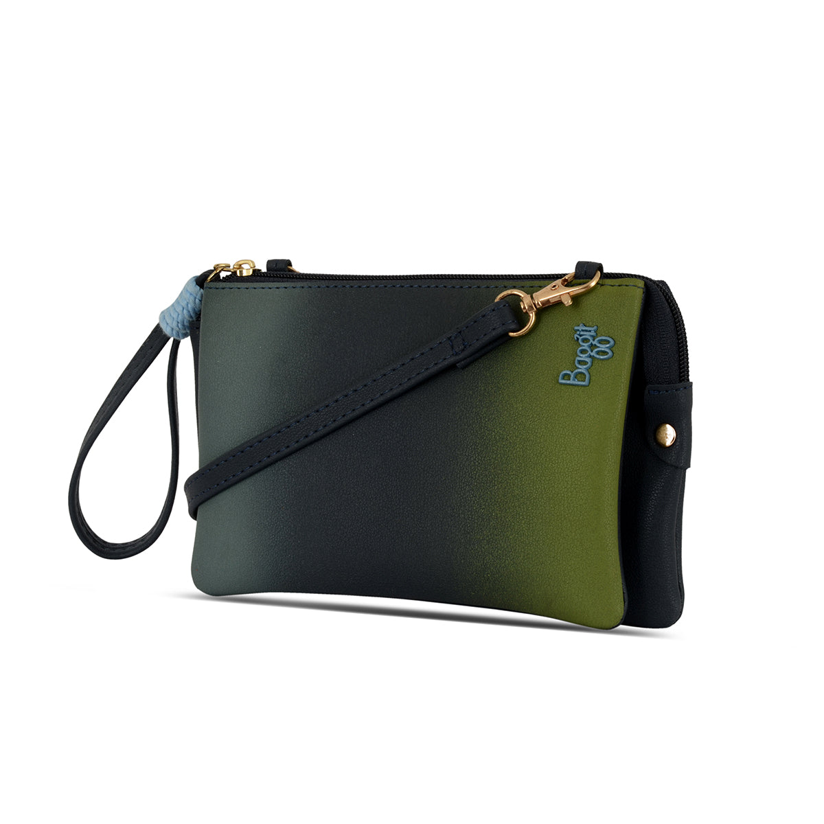 Shuffle Blue Large Satchel Sling Bag