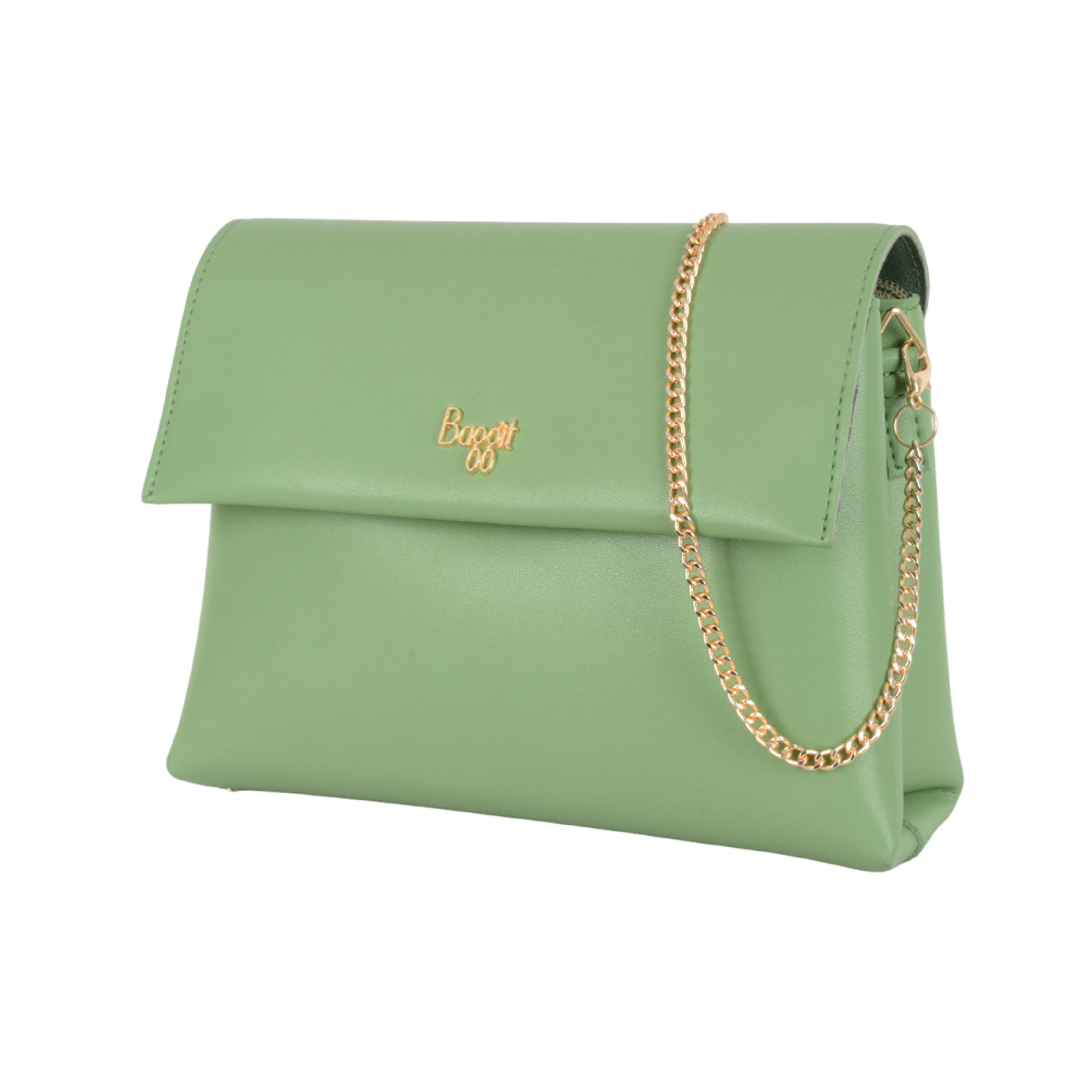 Snowflakes Green XS Satchel Sling Bags