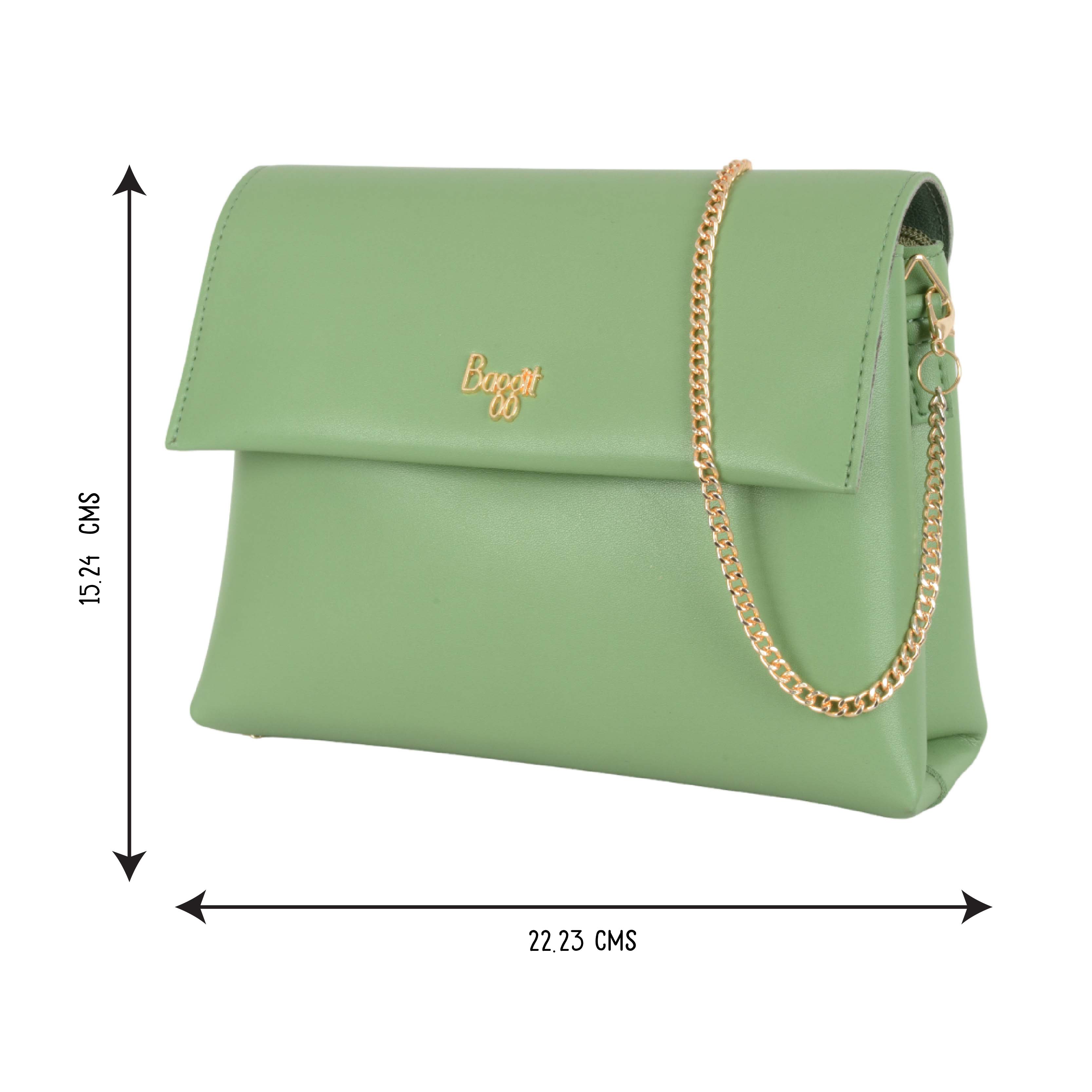 Snowflakes Green XS Satchel Sling Bags