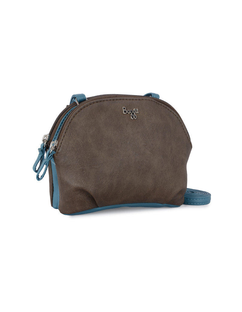 Trown Brown Oversize Bowling Sling Bag