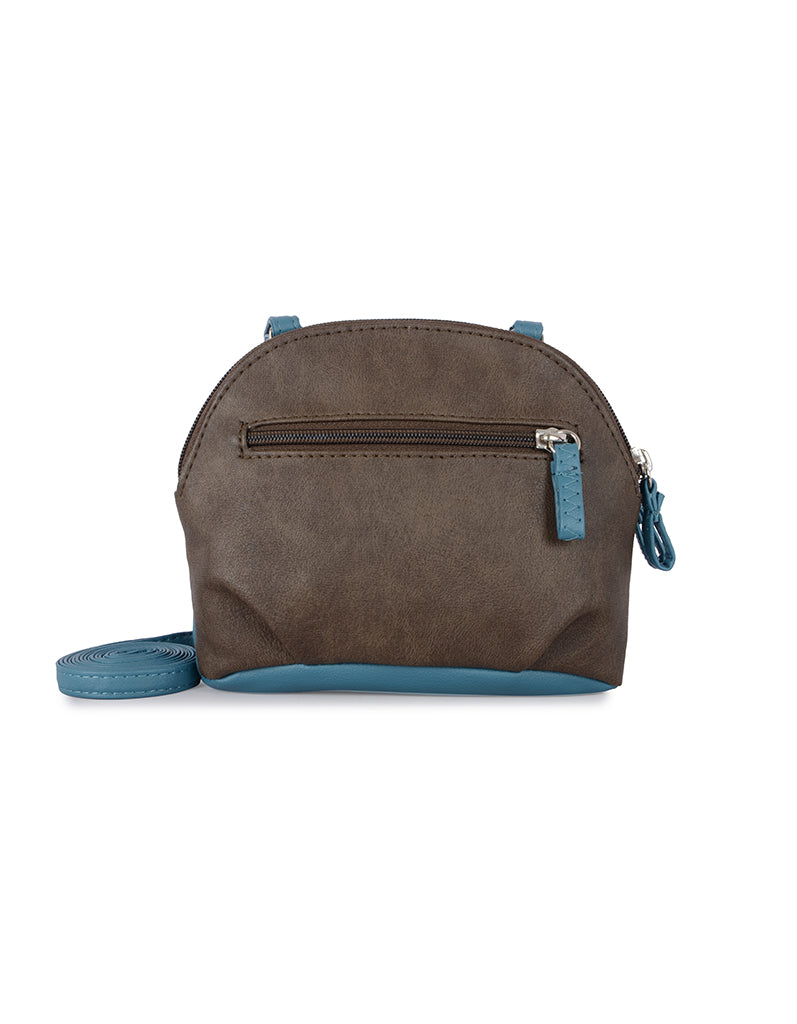 Trown Brown Oversize Bowling Sling Bag