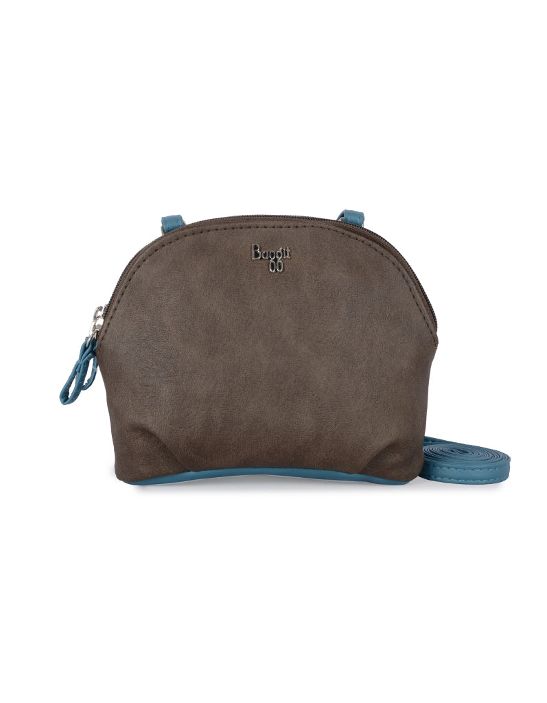 Trown Brown Oversize Bowling Sling Bag