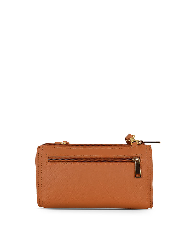 Turfy Tan Large Satchel Sling Bag