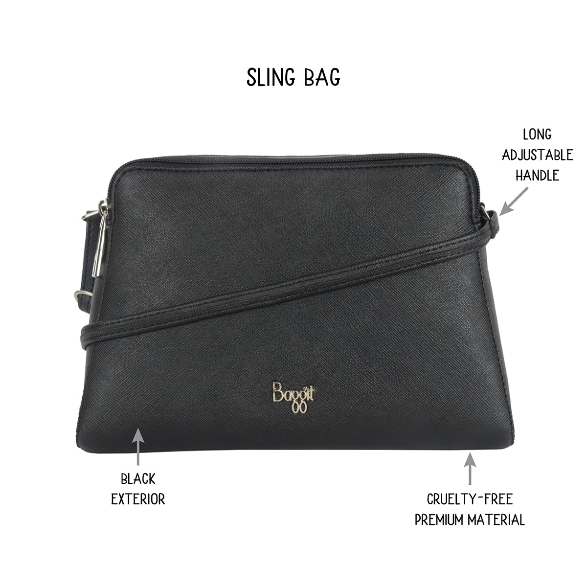 Vienna Black XS Camera Bag Sling Bags