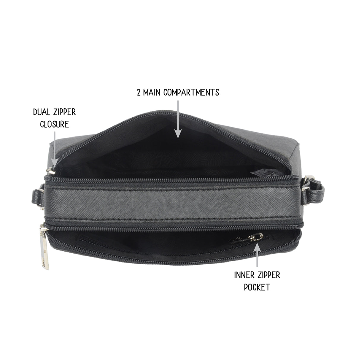 Vienna Black XS Camera Bag Sling Bags