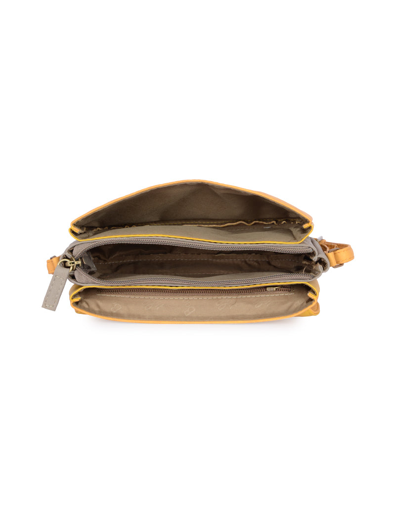 Vio Yellow Oversize Saddle Sling Bag