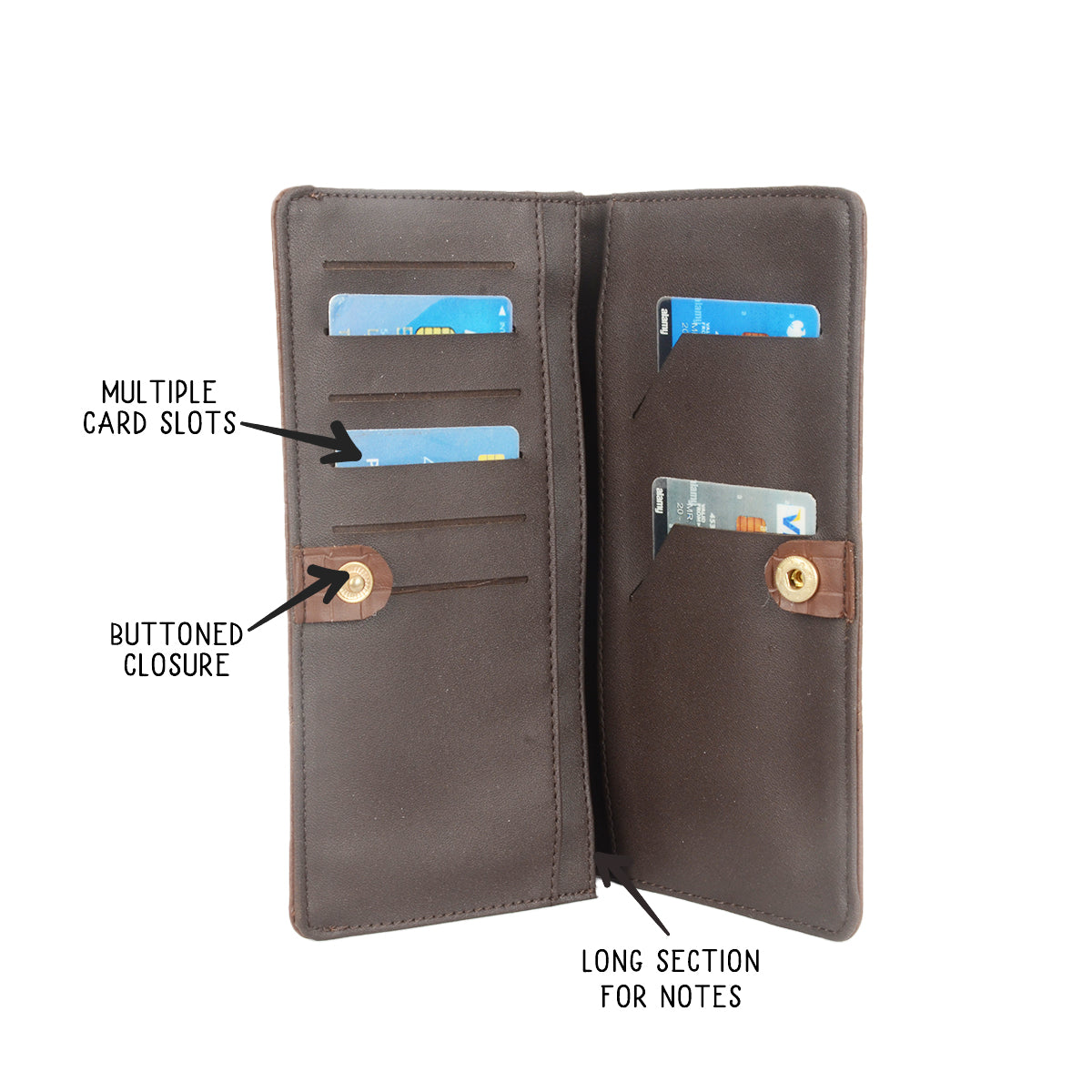 Held Brown Large Two Fold wallets