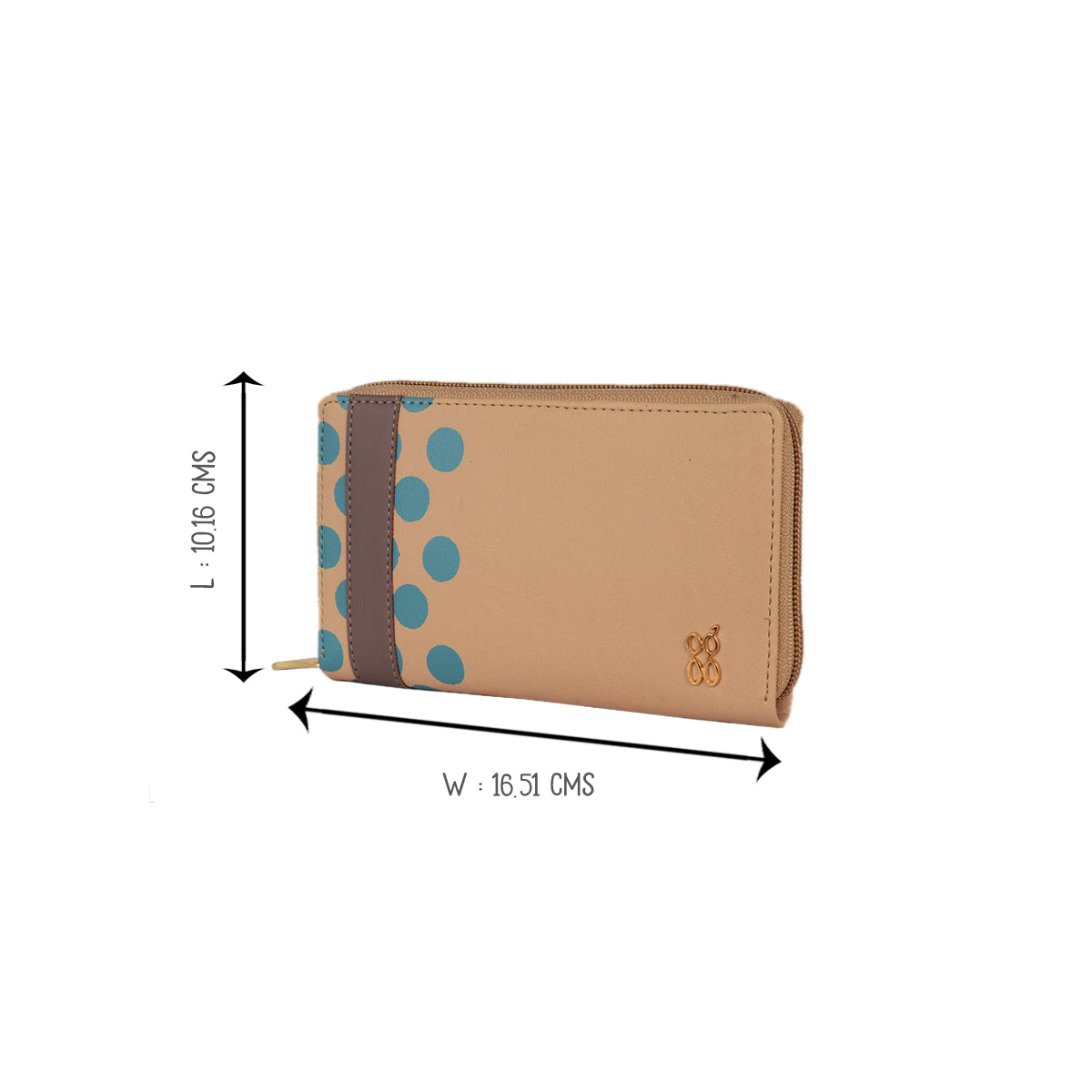 Loki Beige Medium Ziparound Wallet
