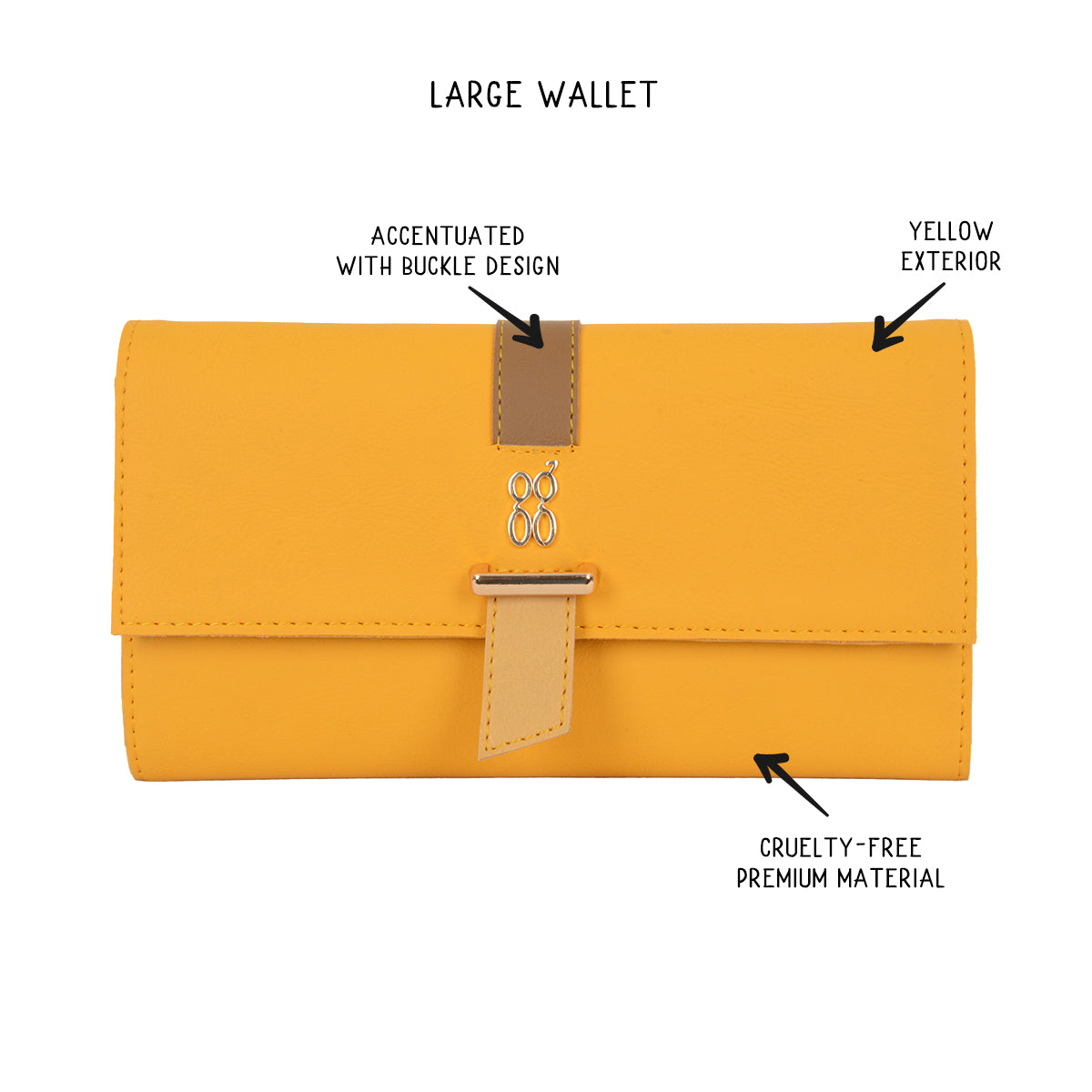 Snowdrop Yellow Large Basic Wallet