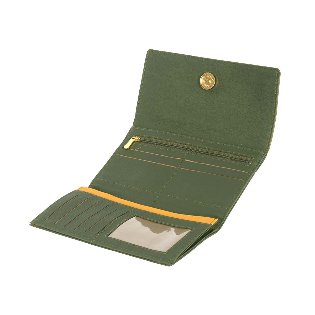 Tactics Green Large Three Fold Wallet