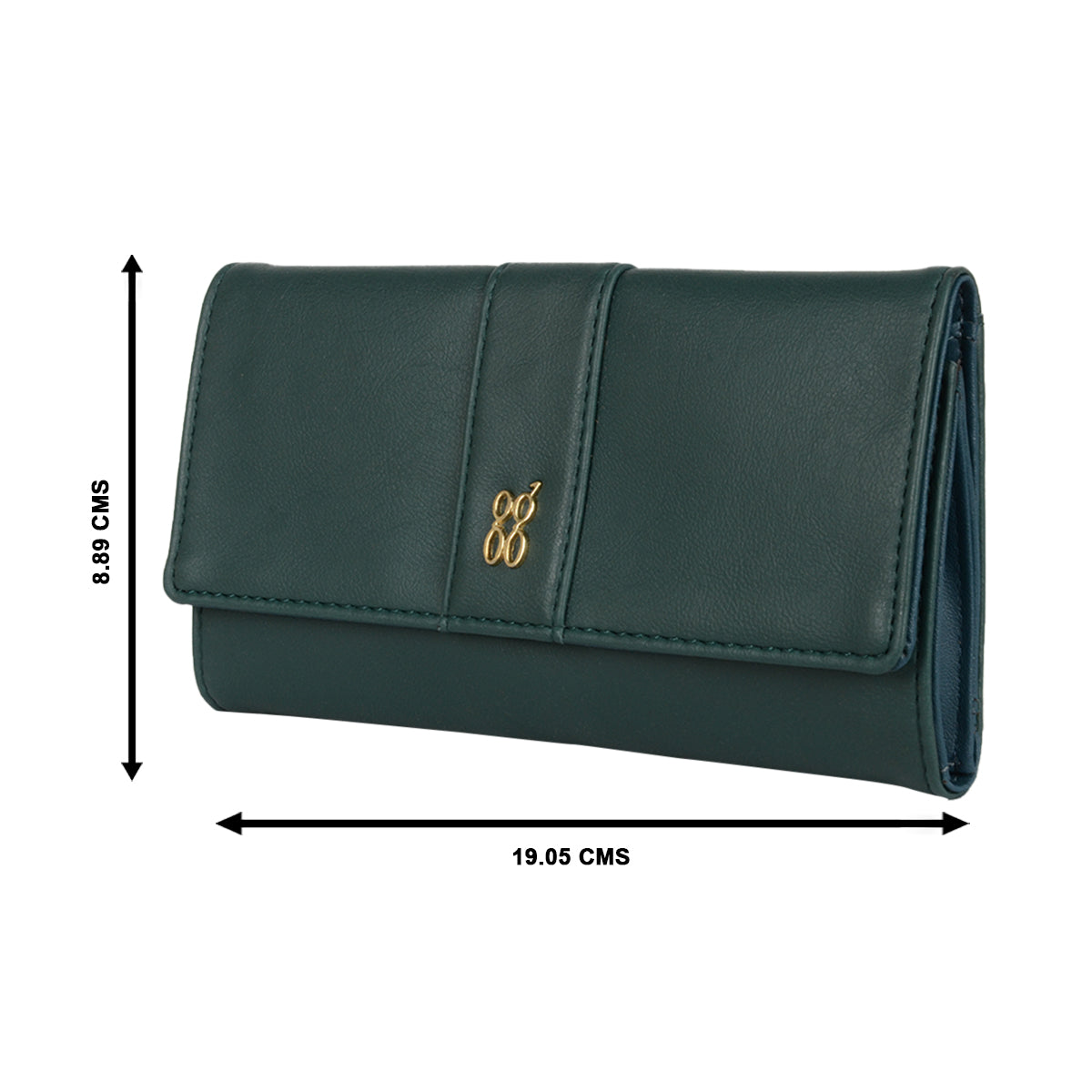 Nixon Green Large Three Fold wallets