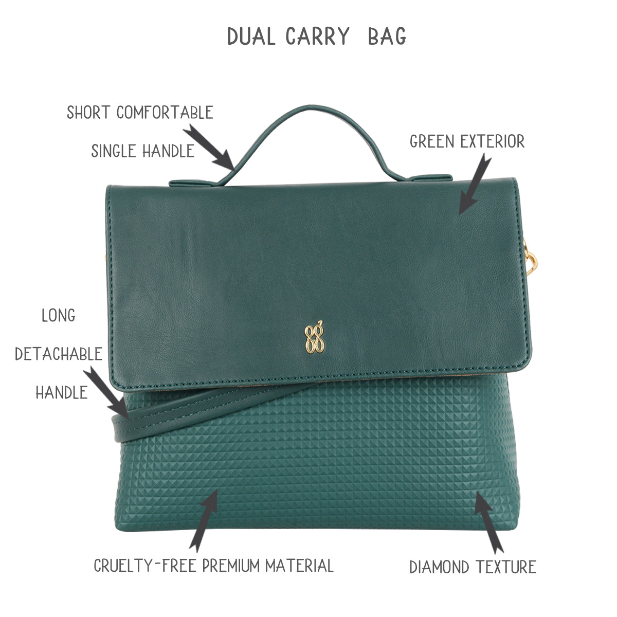 Afro 3T5 Green Small Tote Bags