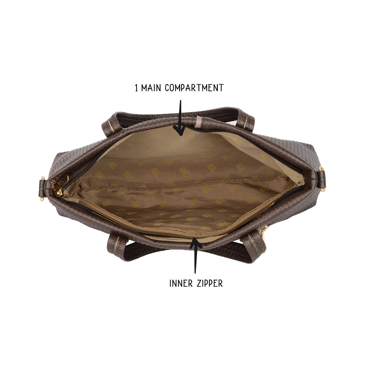 Airy Brown Medium Tote Bag