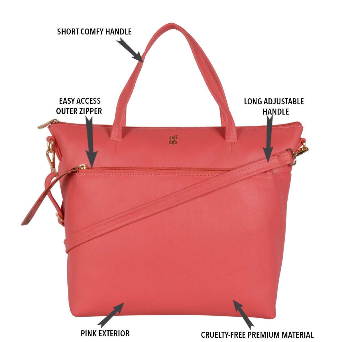 Apple Pink Large Tote Bag