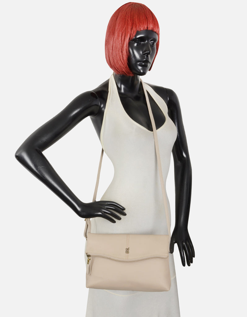 Athens Beige Small Satchel Bag