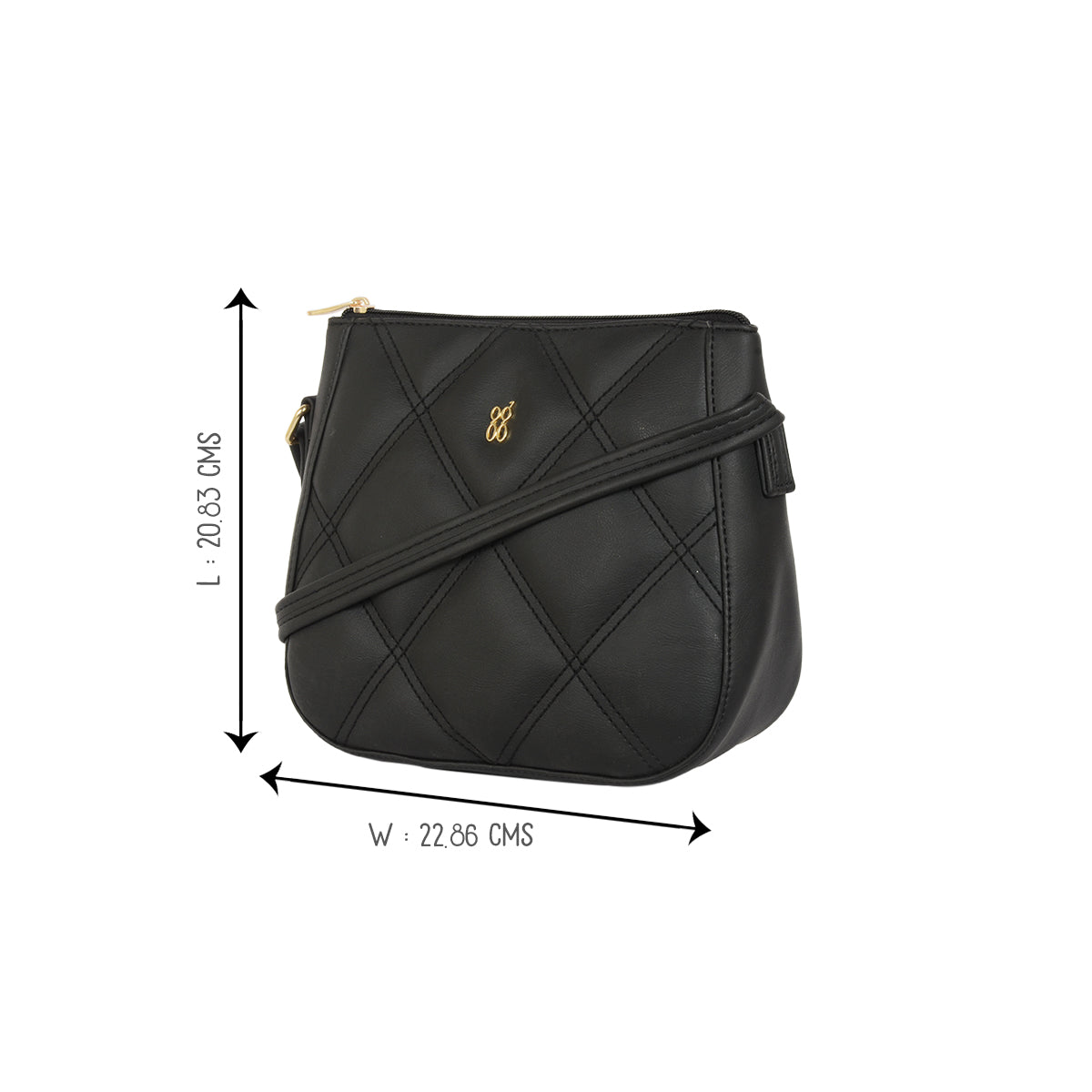Aubrey 3T5 Black Small Saddle Bags