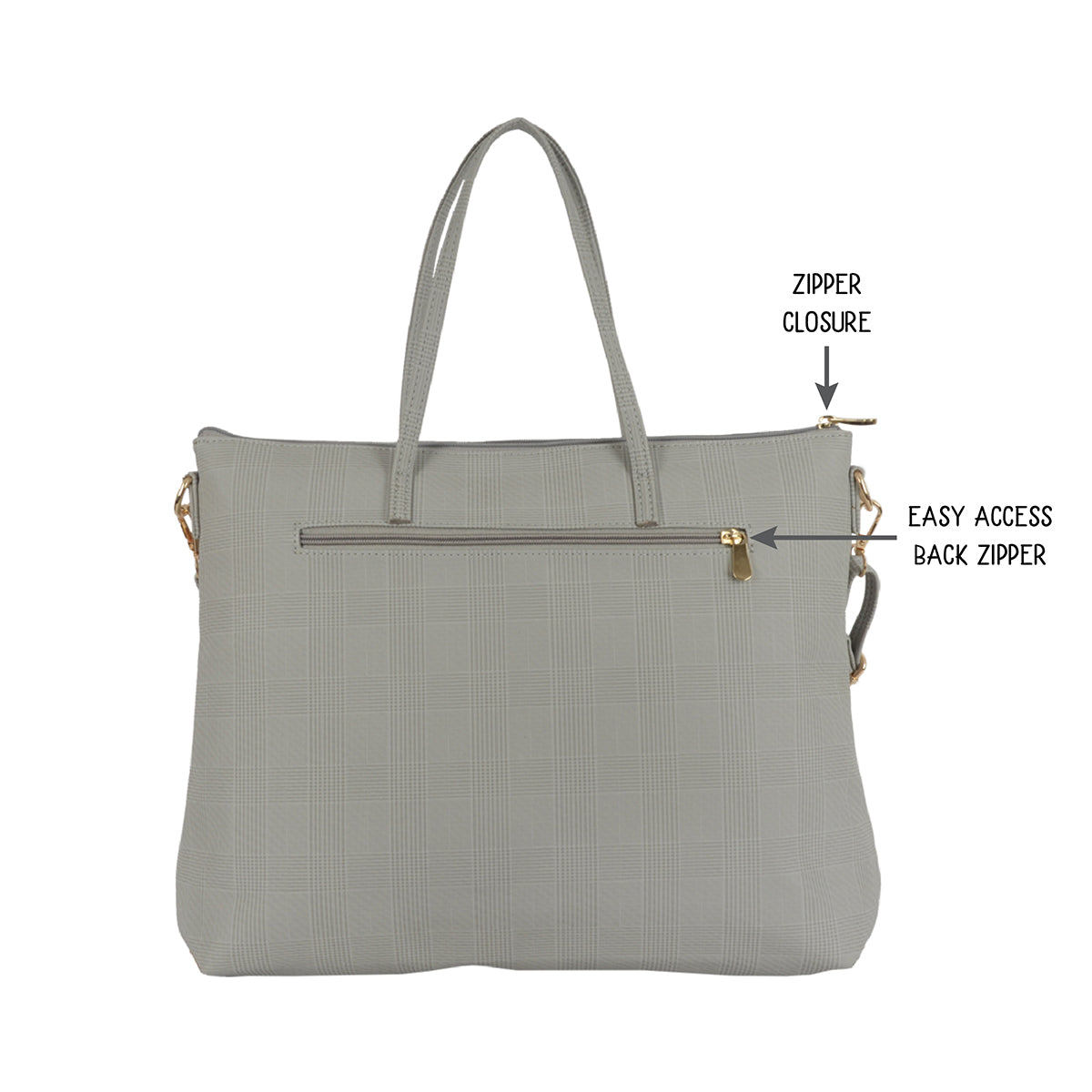 Ayko Grey Large Laptop Tote Bags