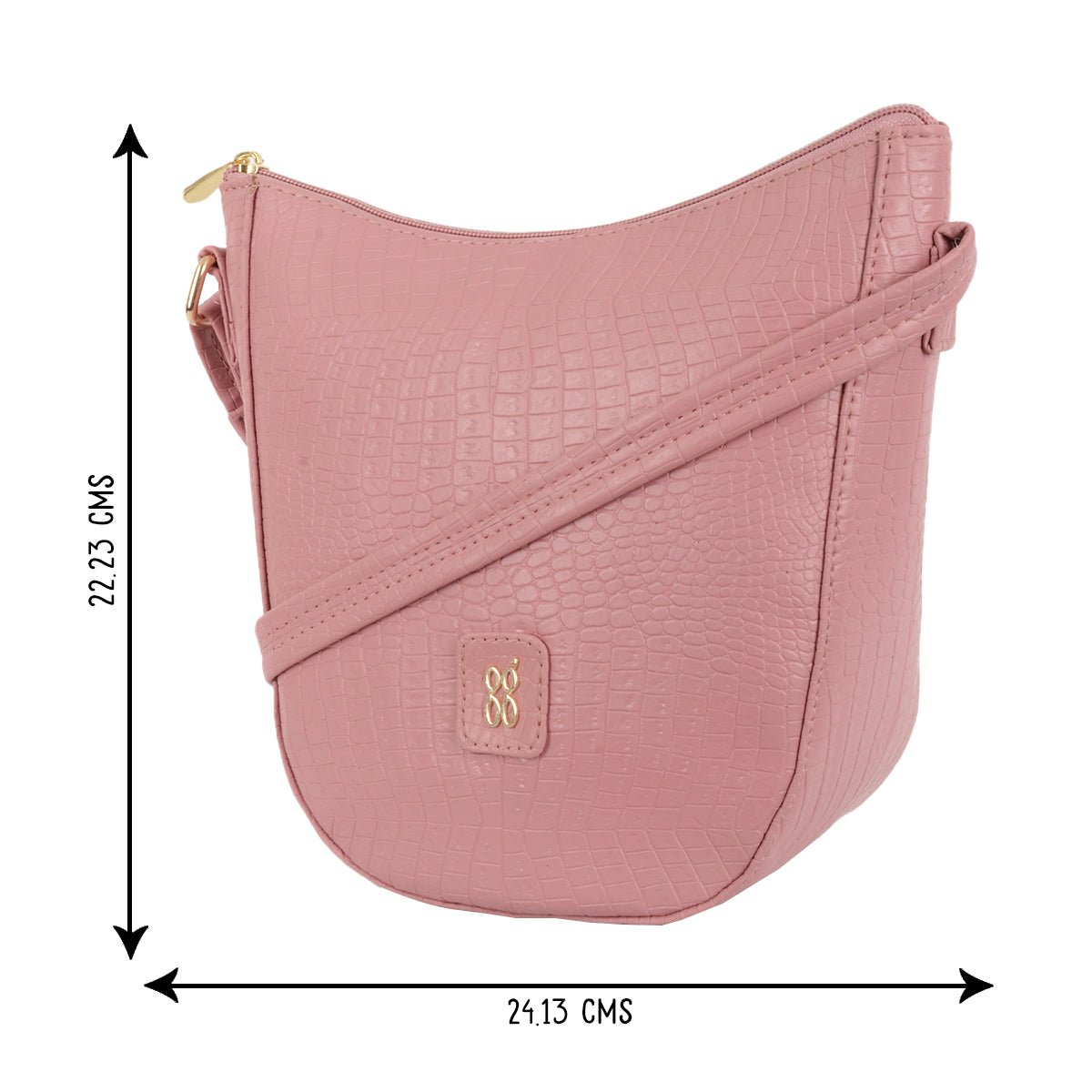 Baptize Pink Small Saddle Handbag
