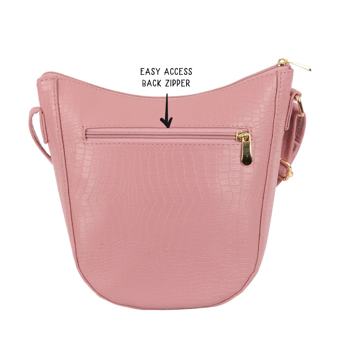 Baptize Pink Small Saddle Handbag