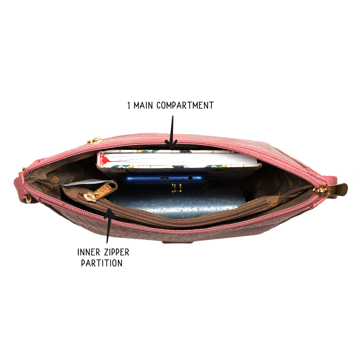 Baptize Pink Small Saddle Handbag