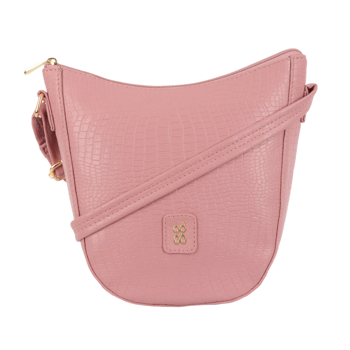 Baptize Pink Small Saddle Handbag