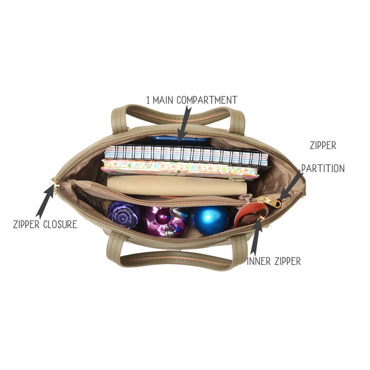 Basil Green Medium Bowling Bags