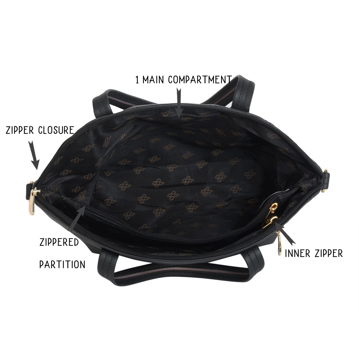 Basil Black Medium Bowling Bag