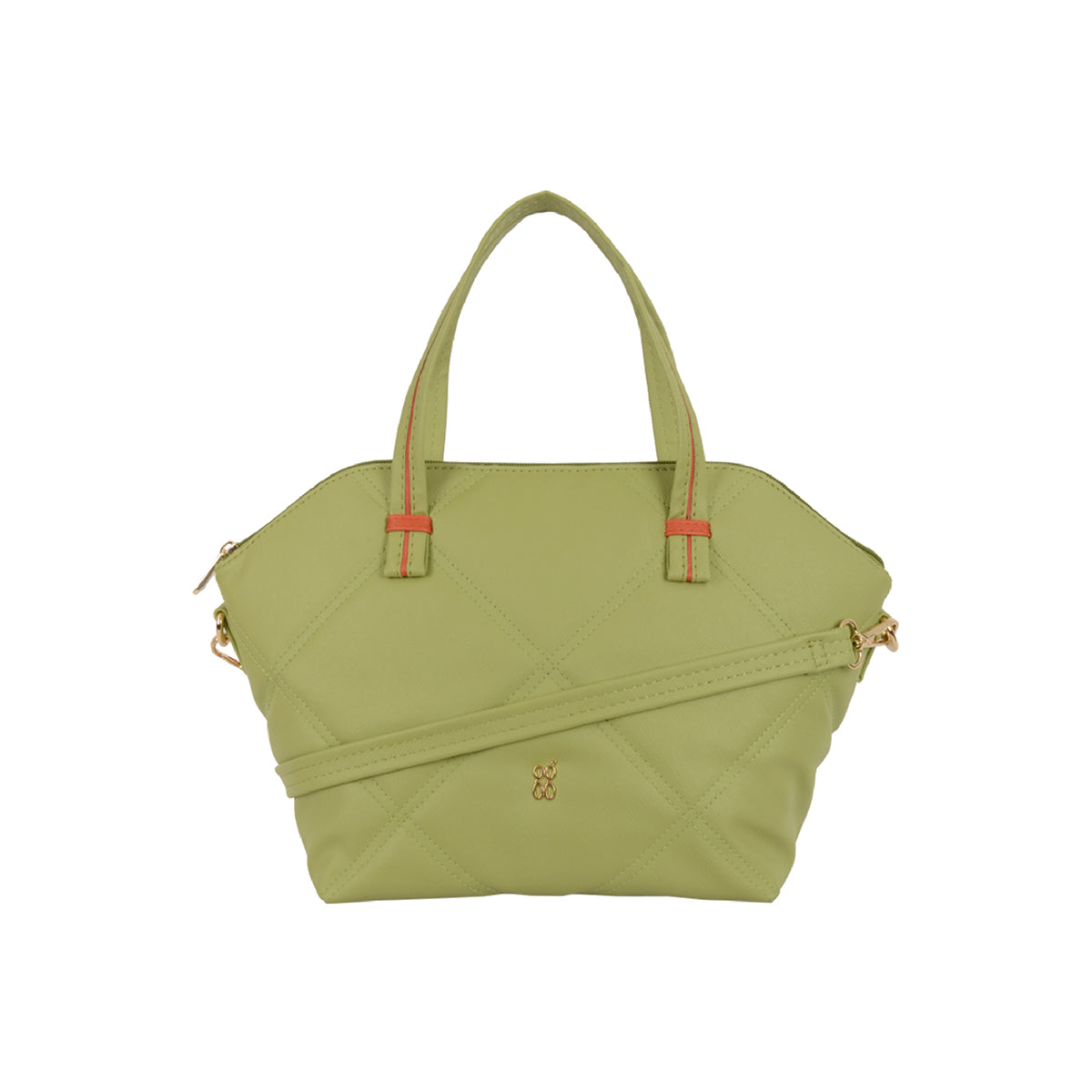 Basil Green Medium Shoulder Bag