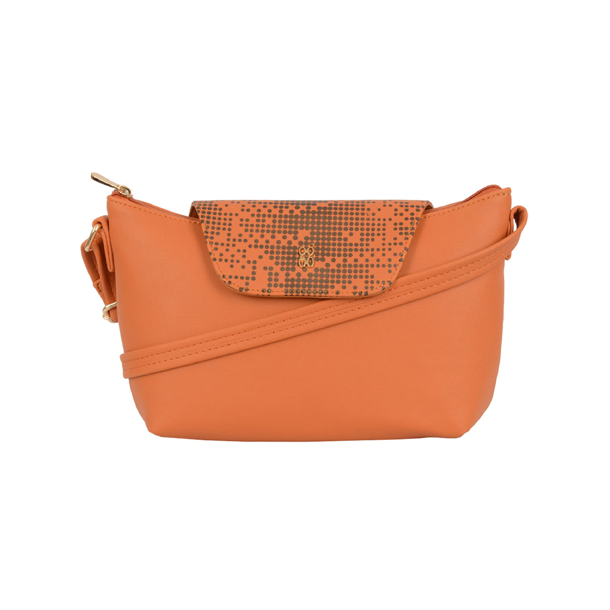 Bluer Orange Small Hobo Bag