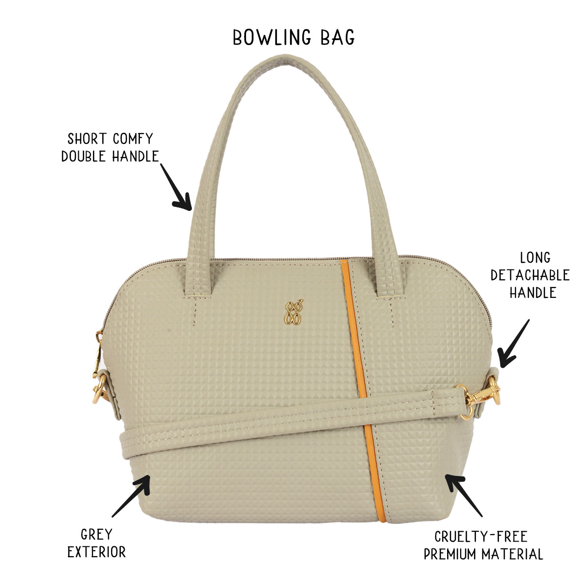 Blust Grey Small Shoulder Bag