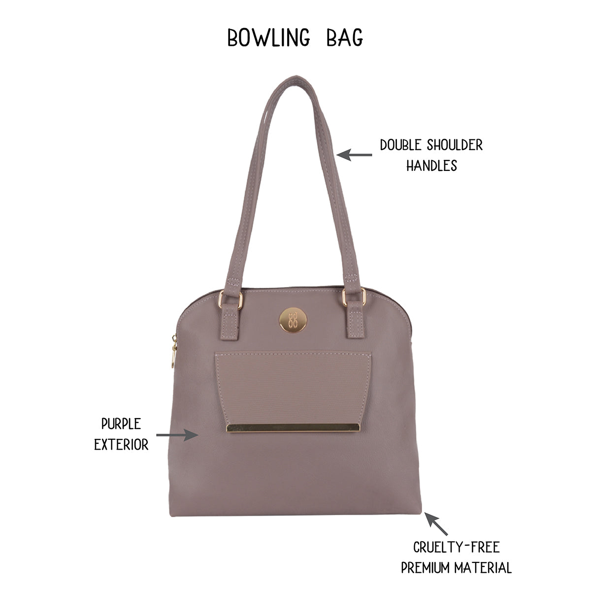 Bmavis Purple Medium Bowling Bags