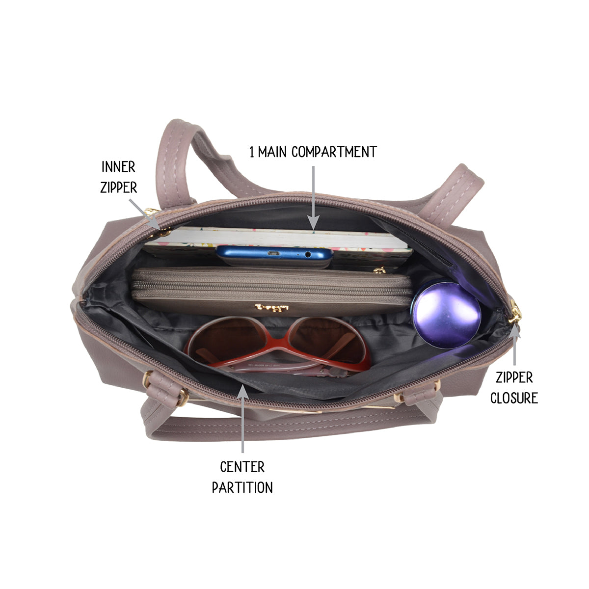 Bmavis Purple Medium Bowling Bags