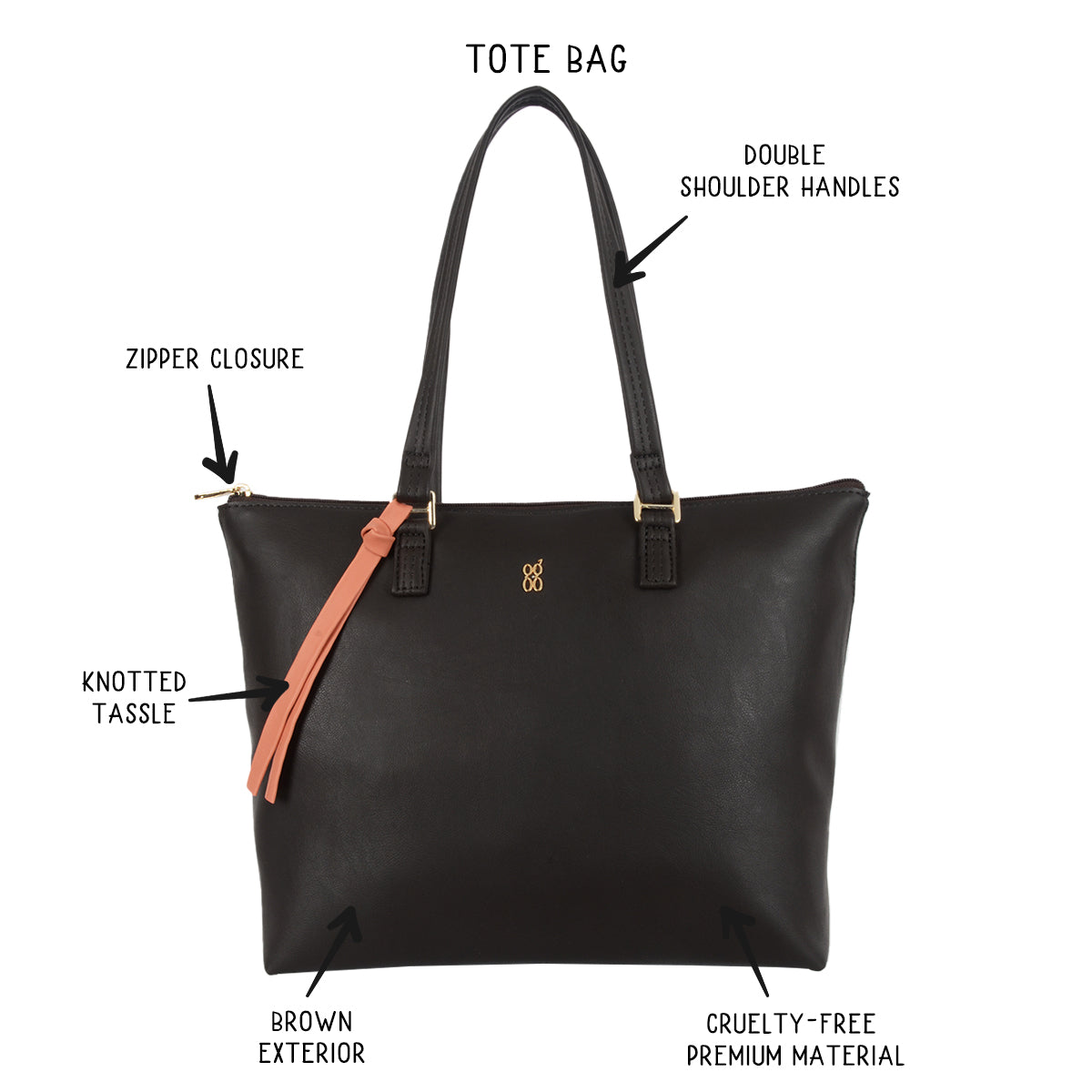 Bucky Brown Large Tote Bag