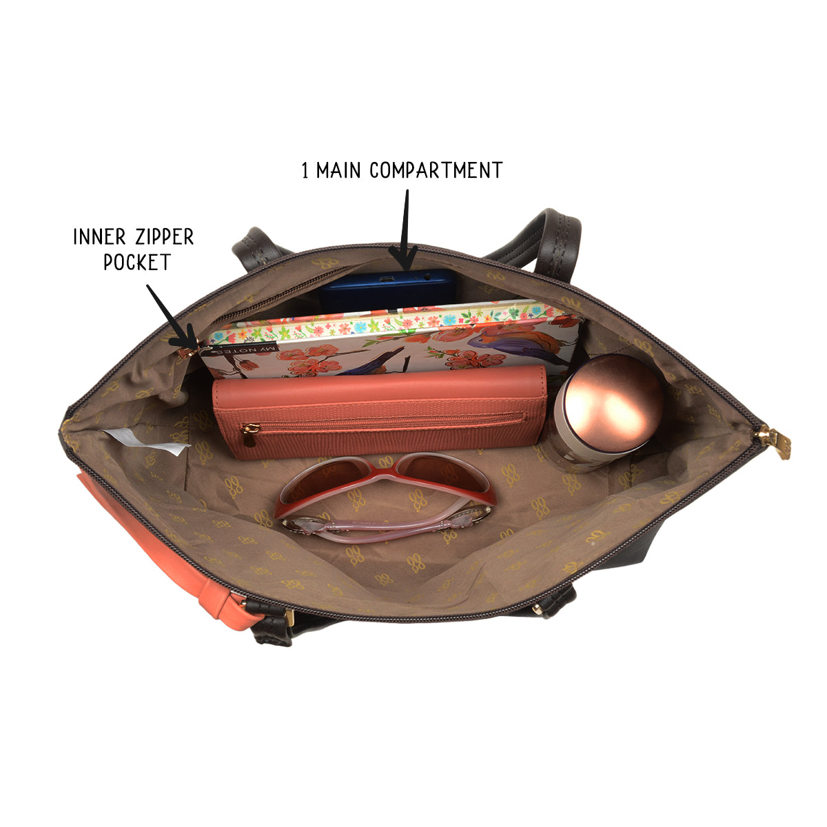 Bucky Brown Large Tote Bag