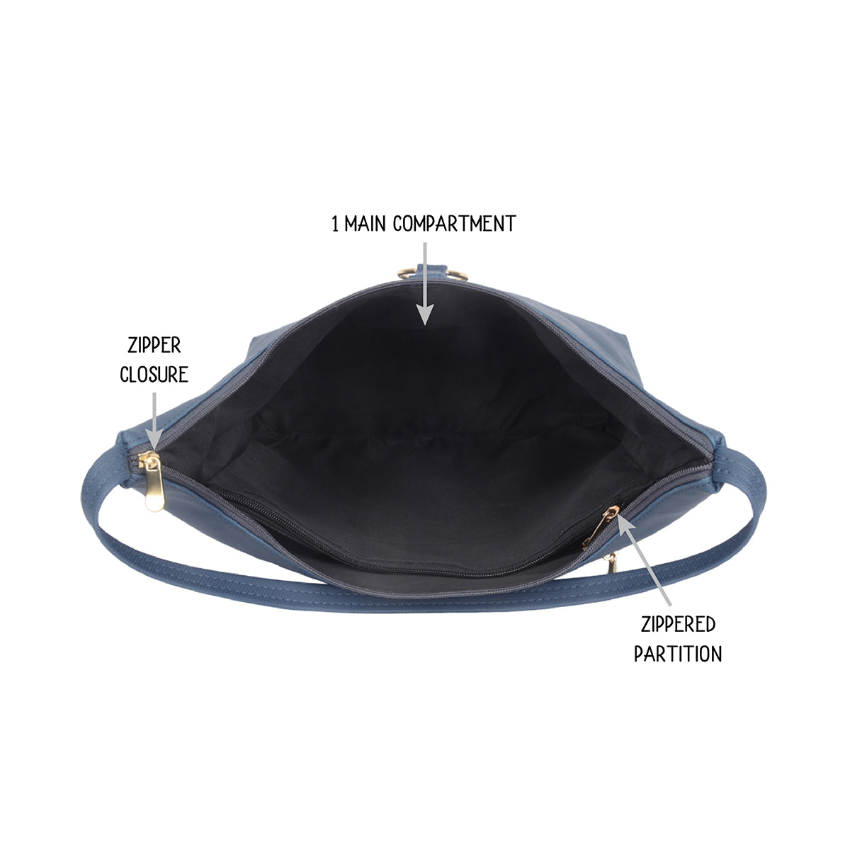 Cody Blue Large Hobo Bags