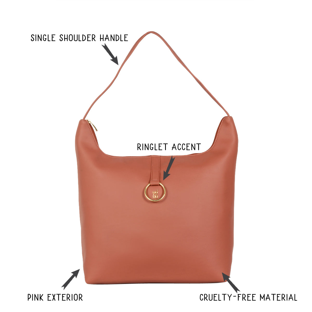 Cody Pink Large Hobo Bags