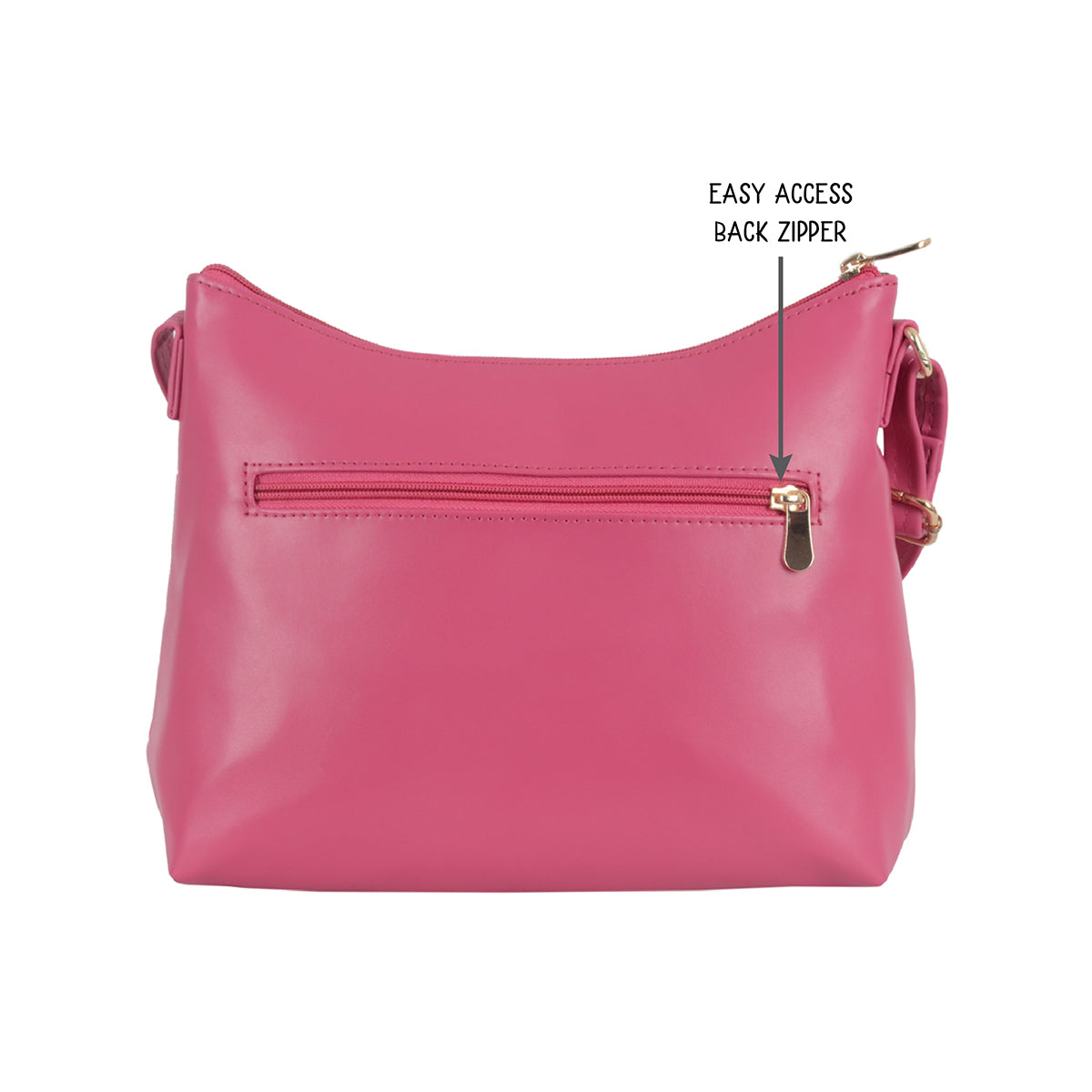 Columbus Pink Small Hobo Bags