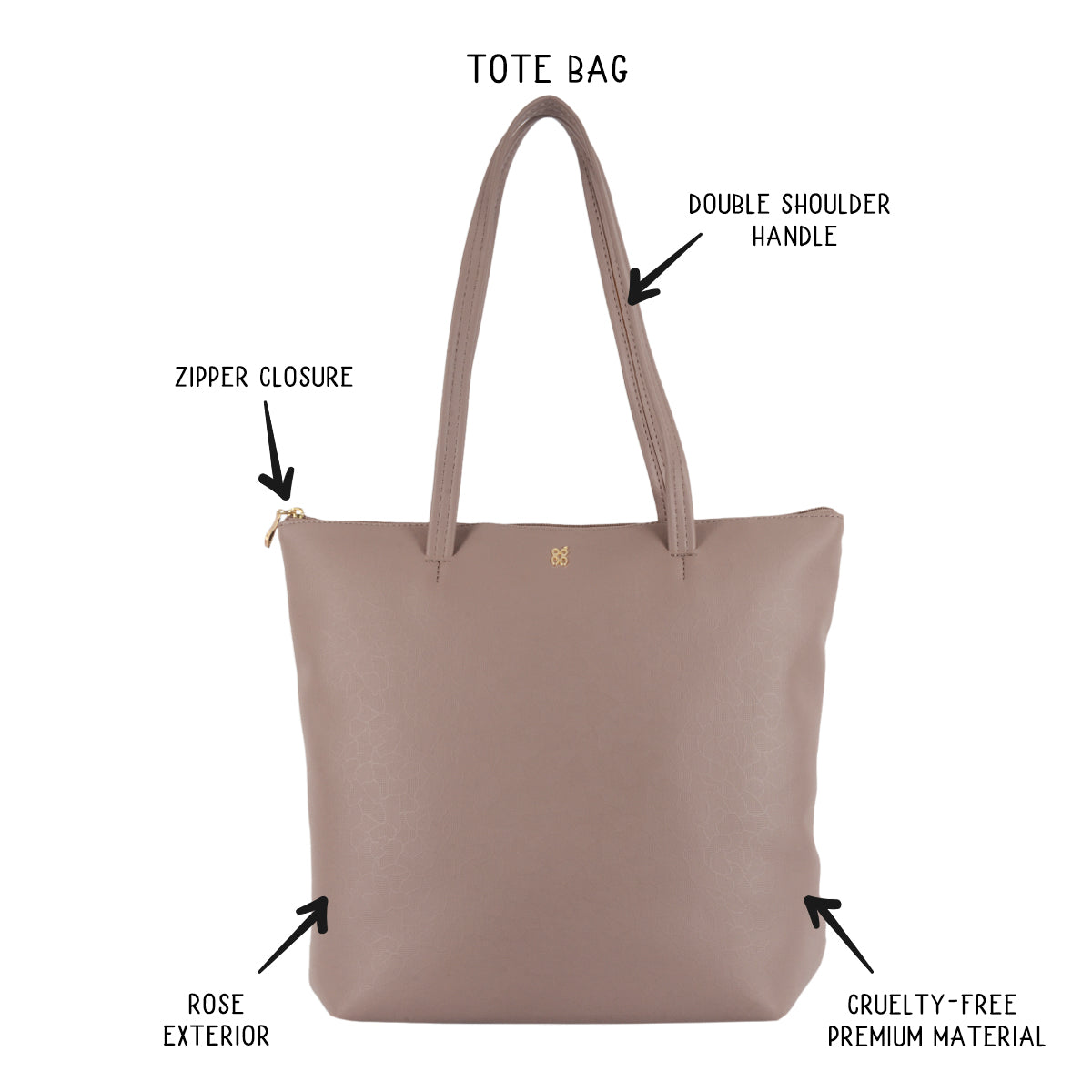 Crease Rose Large Tote Bag