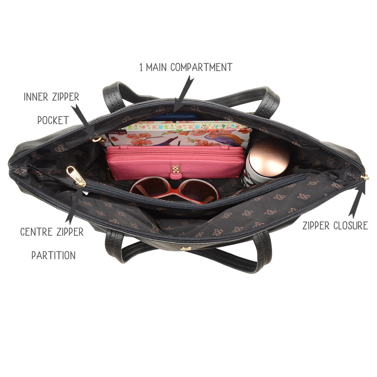 Crimp Black Large Bowling Bags-1