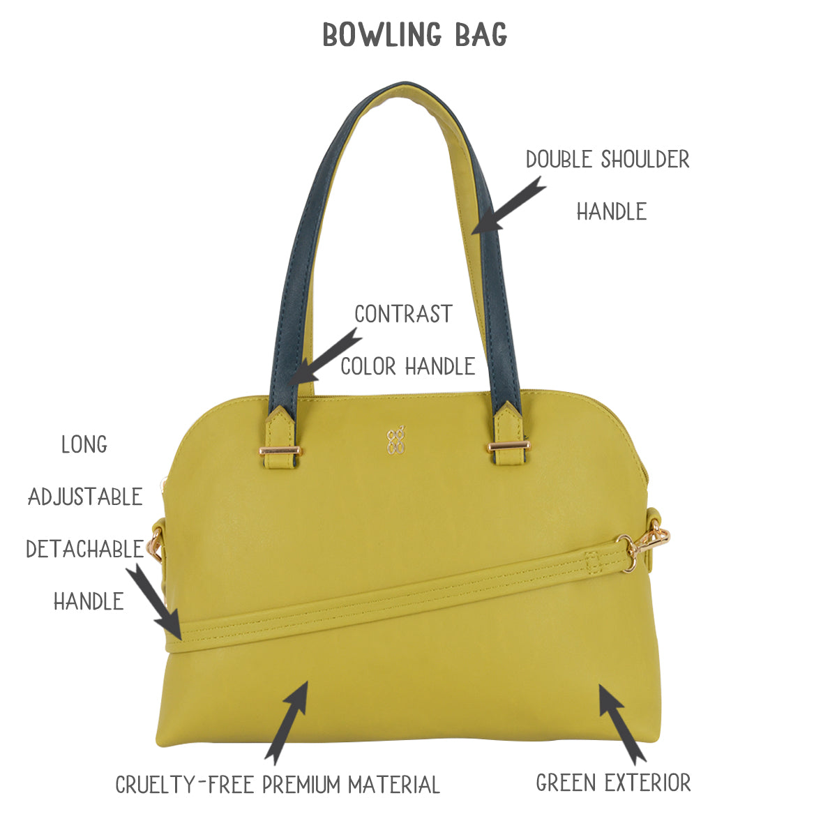 Crocus Green Medium Bags