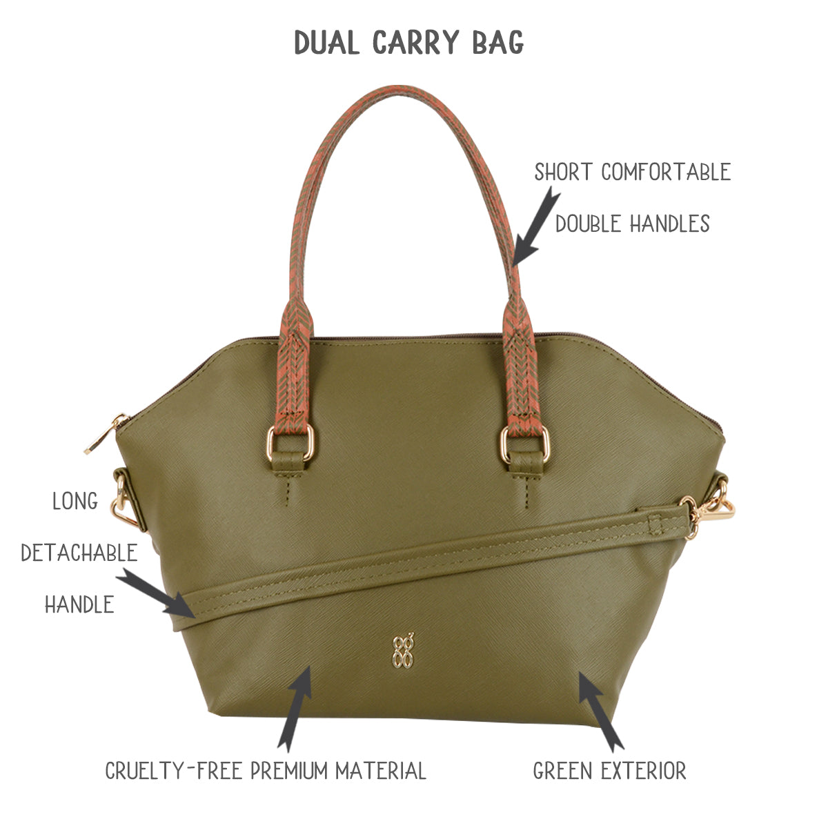 Darn Green Medium Tote Bags-1