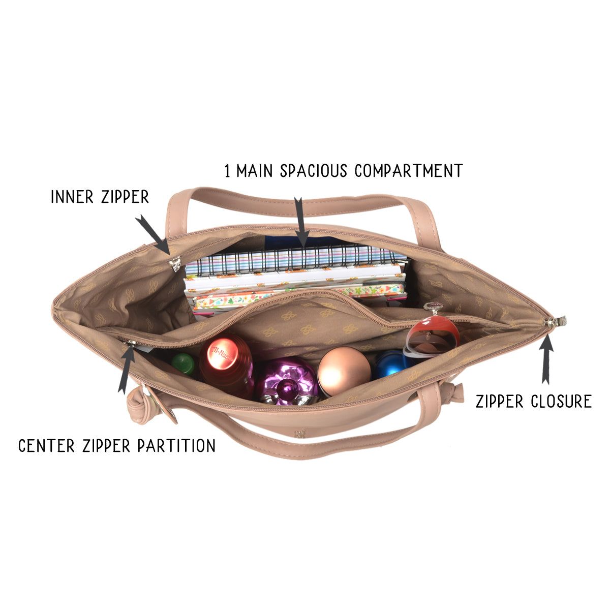 Dimise Pink Large Tote Bags